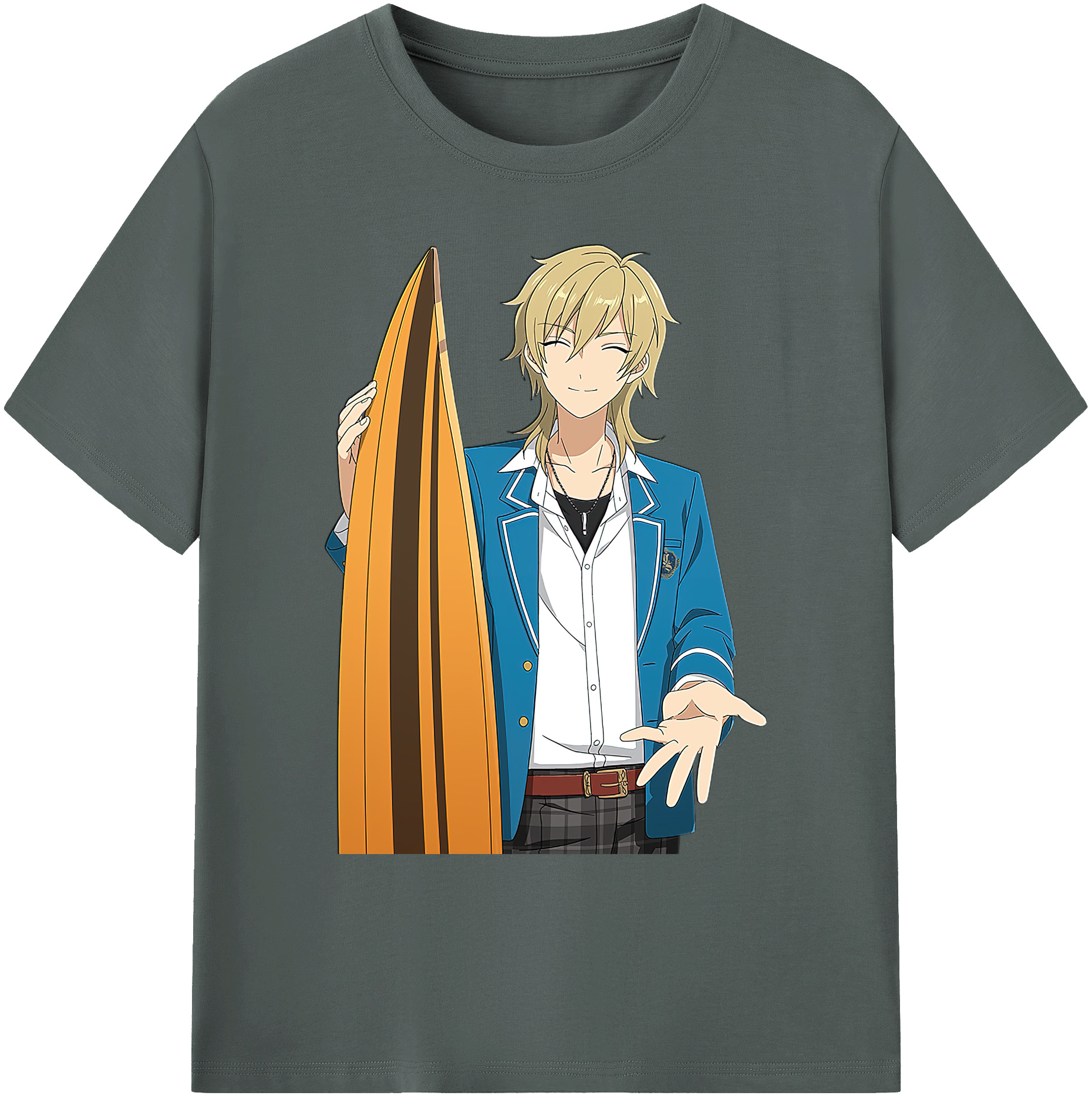 （画像用） あんさんぶるスターズ! Ensemble Stars 綿100％ メンズ半袖Tシャツ｜肌触りやわらか＆通気性